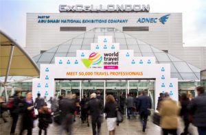World Travel Market 2015, ExCeL, London - General view, ExCeL entrance area World Travel Market 2015, ExCeL, London - General view, ExCeL entrance area